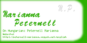 marianna peternell business card